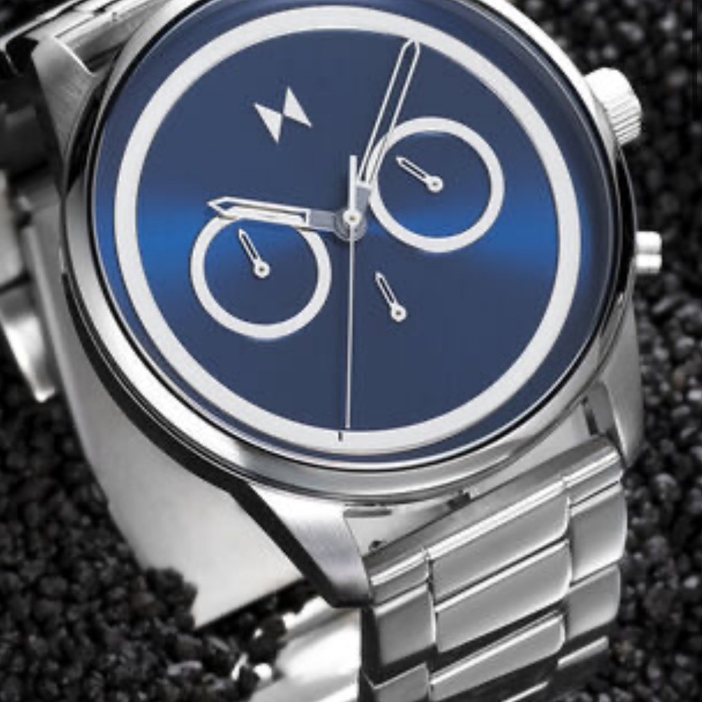 MVMT Blue Dial Silver Smartwatch
